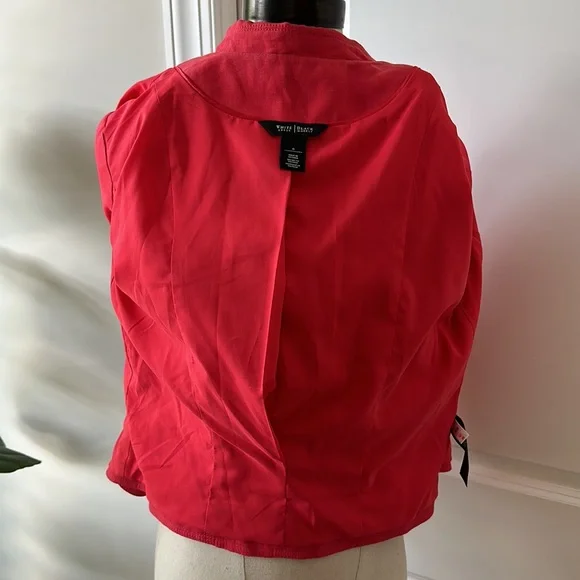 White House, Black market size 6 linen blend blazer coral color - Picture 5 of 14